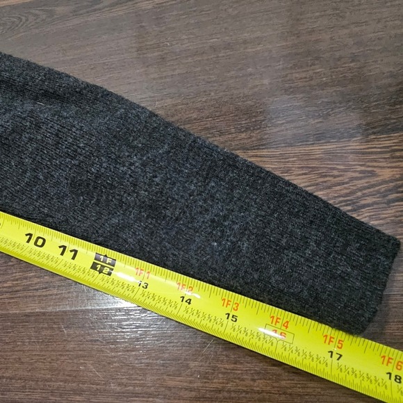 Fenn Wright Manson Italian Merino Wool Cardigan Grey Sweater XL Shawl Collar - Picture 6 of 11